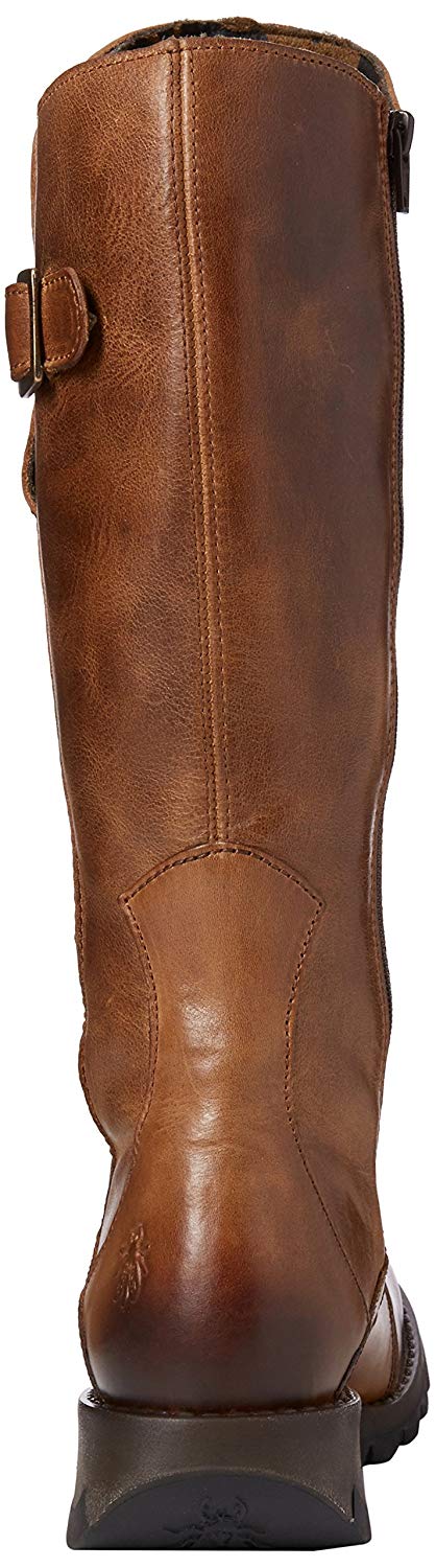 Fly London Women's Mol 2 Zip up Boots, Camel, 6 UK - Image 3