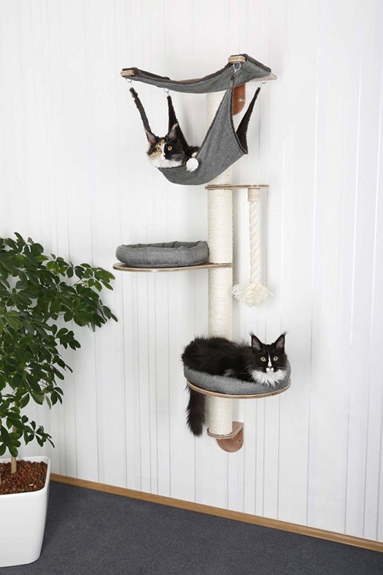 Kerbl Dolomit Tofana Pro Wall-Mounted Cat Tree, 140 x 75 cm, Grey - Image 3