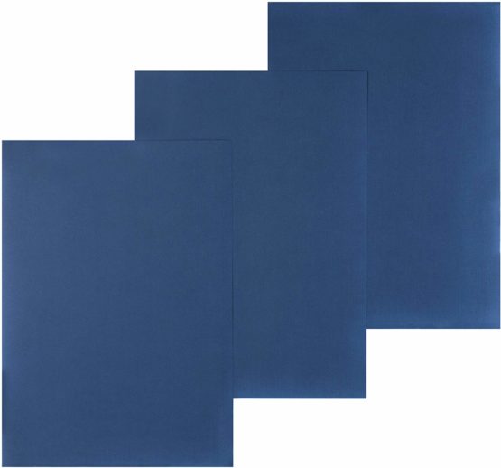 PAVO Premium A4 Linen Textured Cover - Blue (Pack of 100)