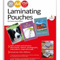 Cathedral Laminating Pouches, 250 Micron A4, 20 Pouches