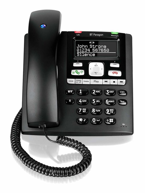 BT 32116 Paragon 650 Corded Phone with Answering Machine, Black