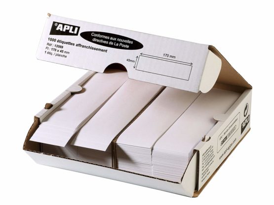 Agipa Labels for Shipping Postage 170 x 45 mm White Pack of 1000