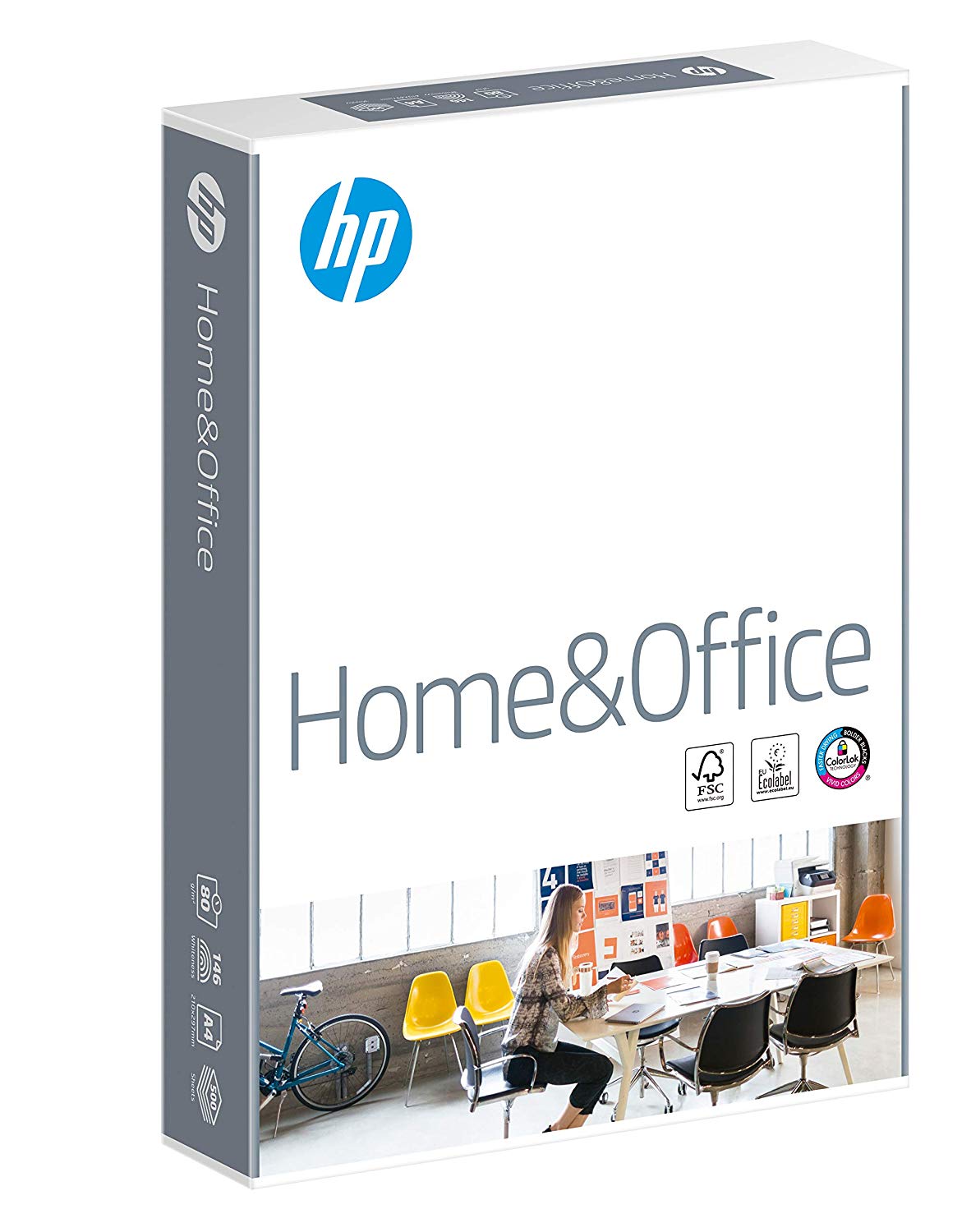 HP Home & Office A4 Paper, 210x297mm, 80gsm, 1 Ream, 500 Sheets - FSC Certified Copy Paper, White, 1 Ream | 500 Sheets - Image 2