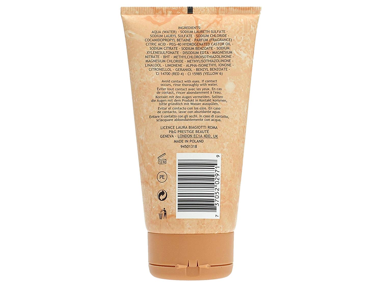 Laura Biagiotti Roma Shower Gel, White, 150 ml (Pack of 1) - Image 2