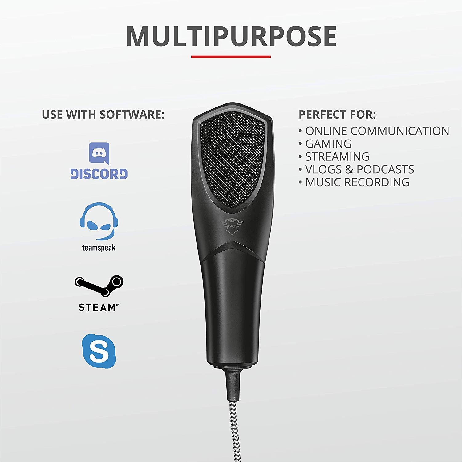 Trust Gaming GXT 232 Mantis Streaming Gaming Microphone for PC PS4 and PS5, USB Connected, Including Shock Mount - Image 4