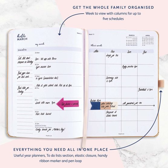 Busy B 2019 Family Diary with Need-To-Know Numbers - Image 3