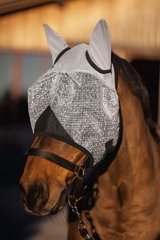 Kerbl Fly Mask with Ear Protection and UV Protection - Image 2