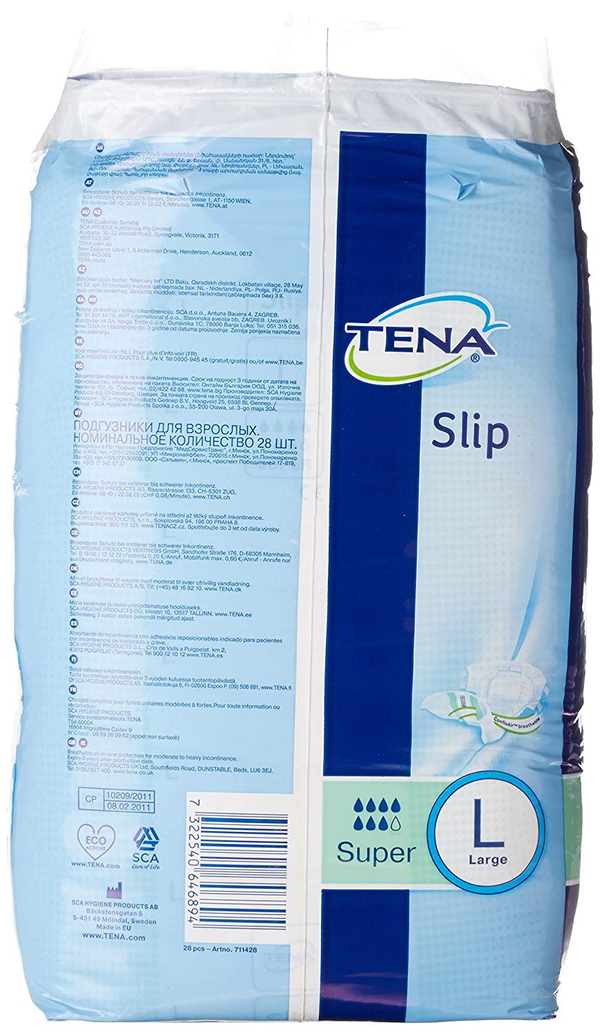 TENA SLIP SUPER LARGE 28'S, White, L (Pack of 28) - Image 3