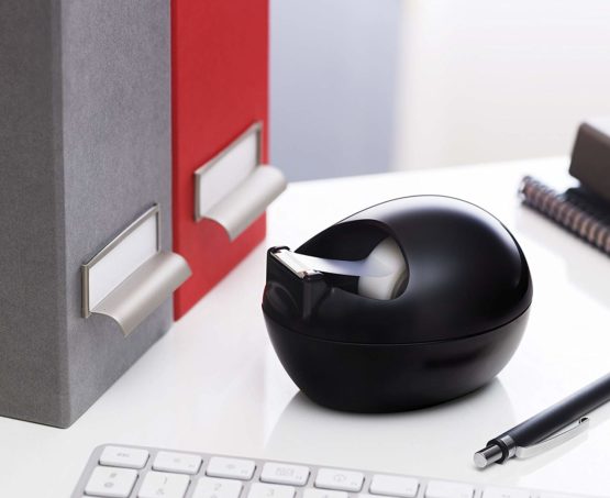 Scotch Magic Tape Dispenser by Karim Rashid (Black) with 1 roll of Scotch Magic Tape, 19mm x 7.5m (C36-B-EU) - Image 2