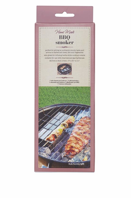 KitchenCraft Home Made Stainless Steel BBQ Smoker Box, 22.5 x 9 x 4 cm - Image 2