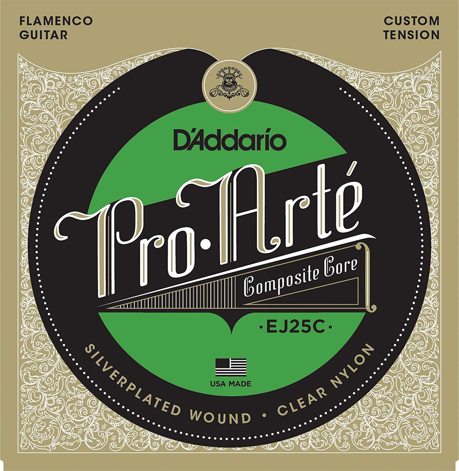 Pro Arte Composite Flamenco Normal CLR String Set: Strings, Silver, Full Scale