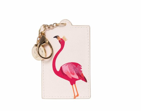 Sara Miller - Keyring | Premium Matte Fabric | Embossed Charm | 9.9 x 6 x 0.3 cm