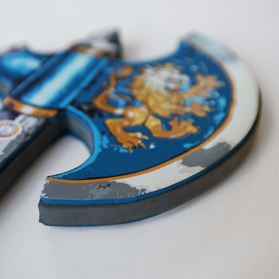 Liontouch 10300LT Medieval Noble Knight Foam Toy Axe, Blue | Part Of A Kid's Costume Line - Image 2