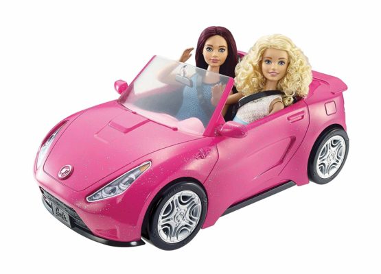 Barbie DVX59 Autre Glam Convertible Sports, Toy Vehicle for Doll, Pink Car