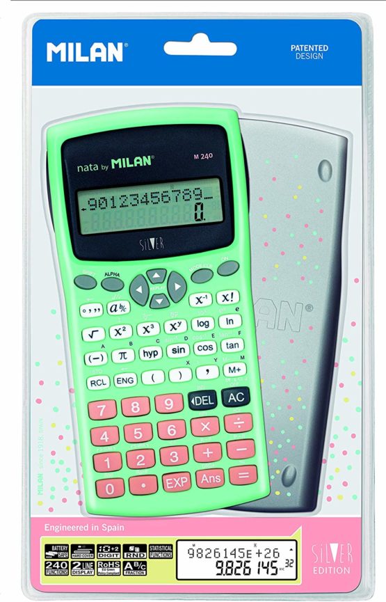 M240 Silver Scientific Calculator Blister Pack