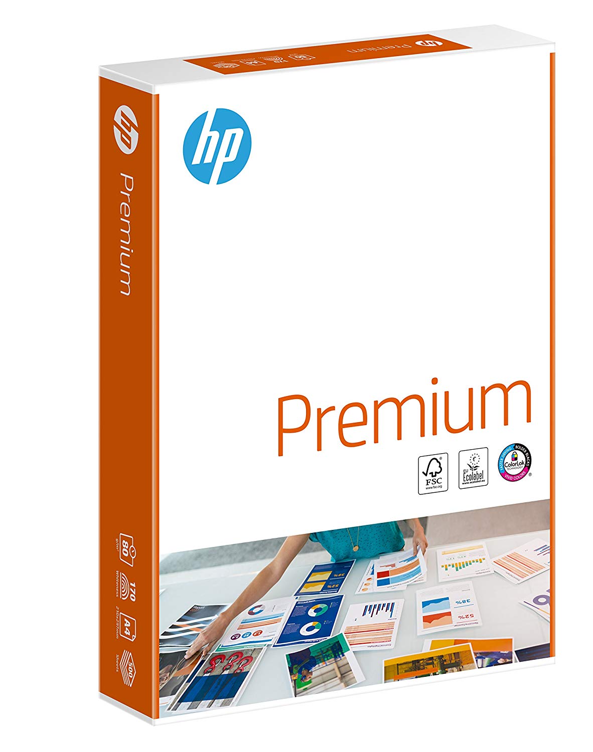 HP Papers, Premium A4 Paper, 210x297mm, 80gsm, 5 Ream Carton, 2500 Sheets - FSC Certified Copy Paper, 5 Count (Pack of 1) - Image 2
