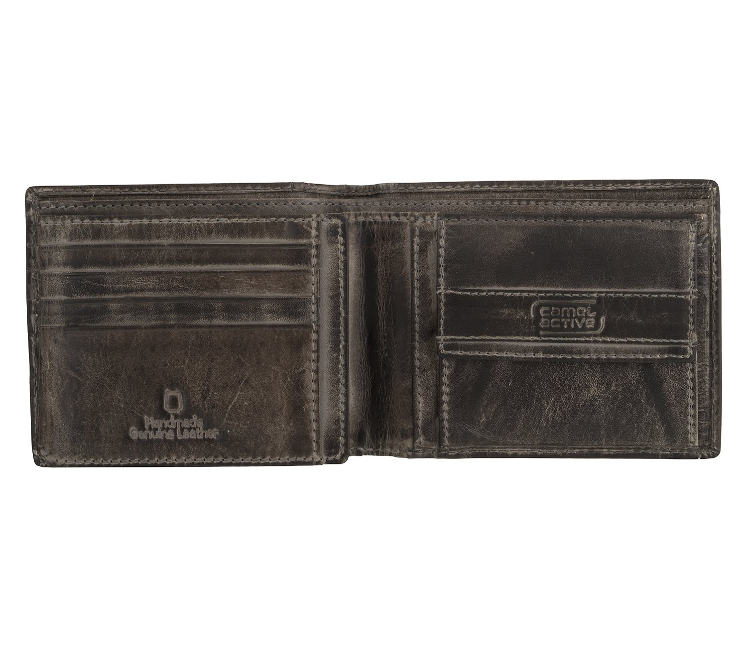 camel active Melbourne Men's Horizontal Leather Wallet Medium, Black, 12,5x2,5x10, 000510 - Image 2