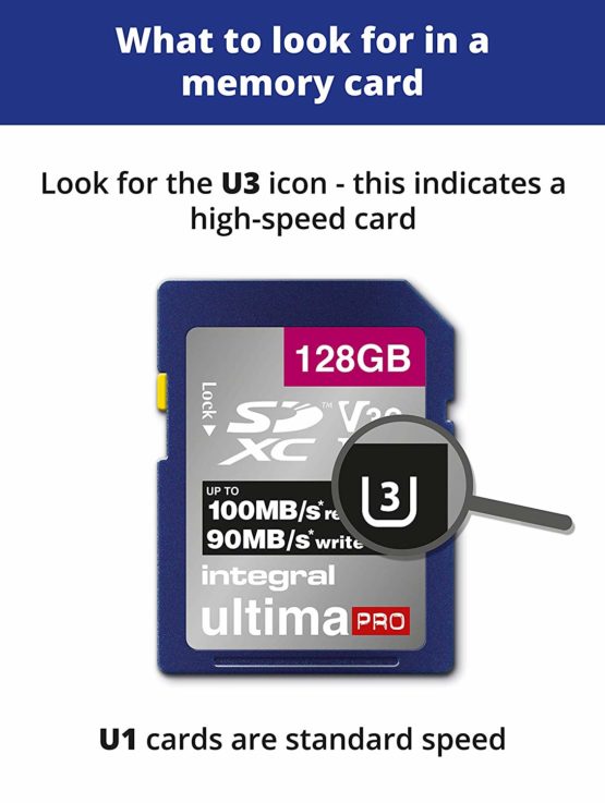 Integral 128GB SD Card 4K Ultra-HD Video Premium High Speed Memory Card SDXC Up to 100MB/s SDXC V30 UHS-I U3 Class 10 SD Memory Card - Image 3