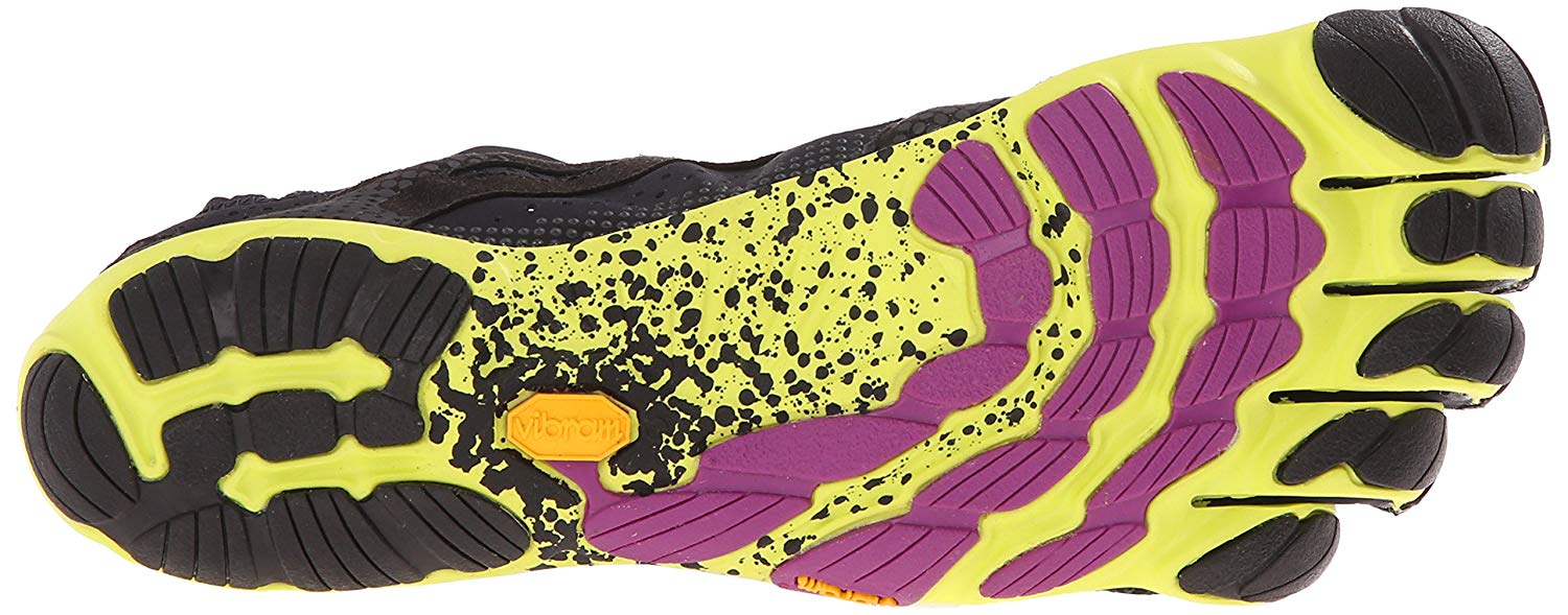 Vibram Fivefingers Bikila Evo, Women's Running Shoes ,Multicolored (Black/Yellow/Purple) 8 UK, Multicolored Black Yellow Purple - Image 4