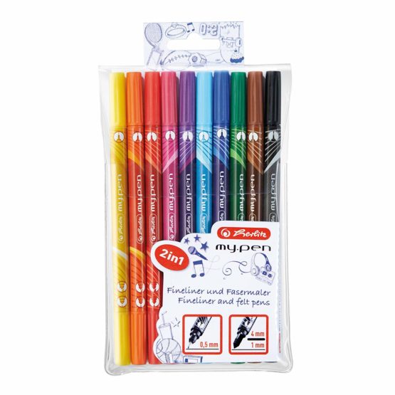 Herlitz My Pen Fineliner and Felt Pen (Pack of 10)
