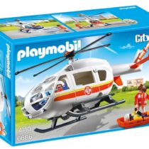 Playmobil 6686 City Life Emergency Medical Helicopter with Spinning Rotor Blades
