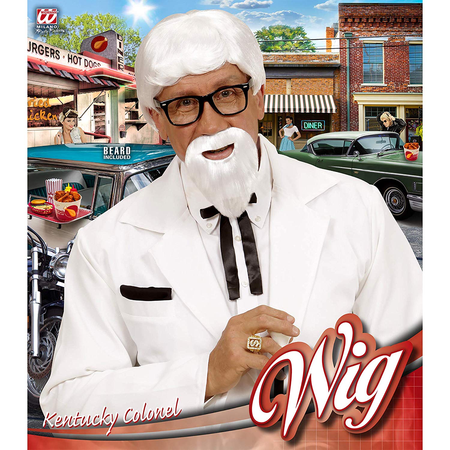 "KENTUCKY COLONEL WIG & BEARD" in box, Multicoloured - Image 2