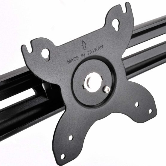 SilverStone SST-ARM31BS - Triple Three Arm LCD/LED Monitor Desk Mount Bracket Stand, up to 24 Inch, with Tilt & Swivel (Tilt ±15°|Swivel ±15°|Rotate 360°), black - Image 4