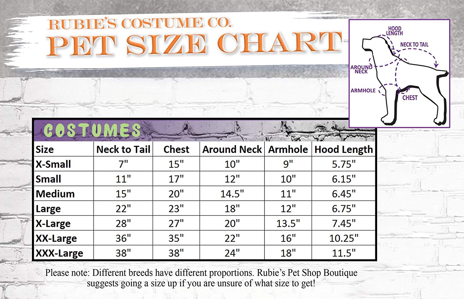 Official Rubie's Skeleton Hoodie Pet Dog Halloween Costume, Size: Medium Neck to Tail 15 inch, Chest 17 inch - Image 4