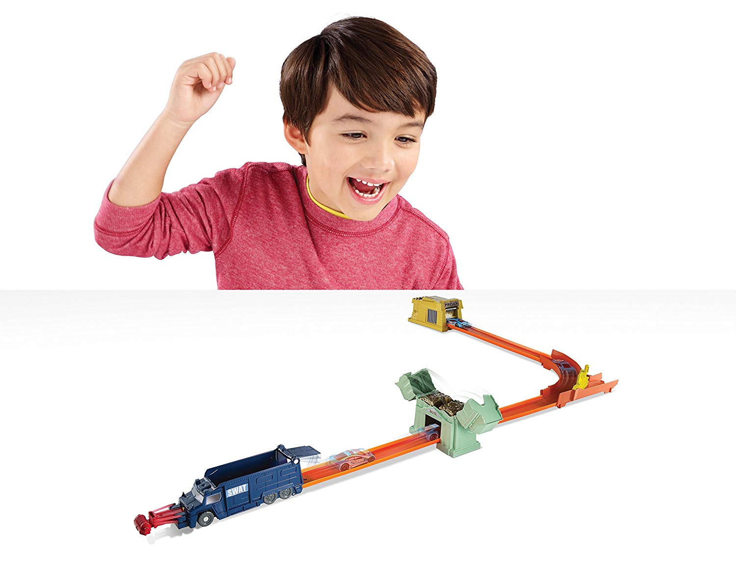 Hot Wheels DNR75 - Robberry Race Track Bank, Multi-Colour, Blue, Medium - Image 2