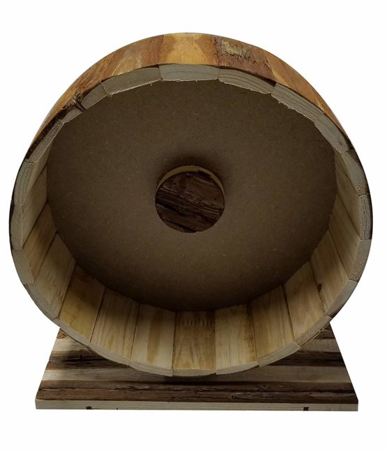 Dehner Rodent Accessories Wooden Wheel Shift, Approx. 29 x 14 x 31 cm, Wood, Natural