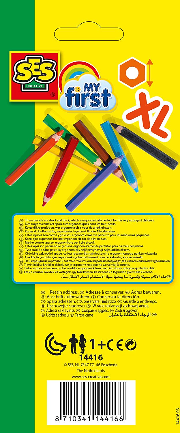 SES 14416 My First Coloured Pencil, Mixed - Image 4