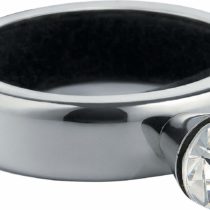 Alessi GIA11 NOE Drop Ring, 18-10 Steel, Silver