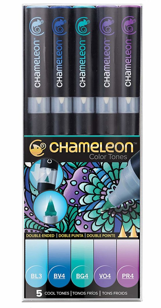 Chameleon, Cool Tones Set, Pens - Pack of 5