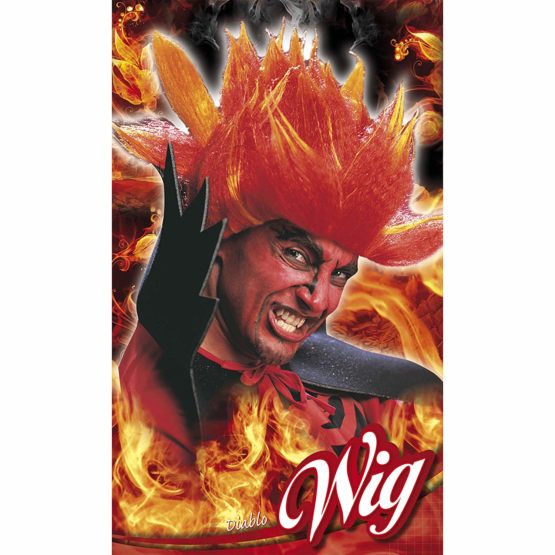 Diablo In Polybag Wig for Hair Accessory Fancy Dress - Image 2
