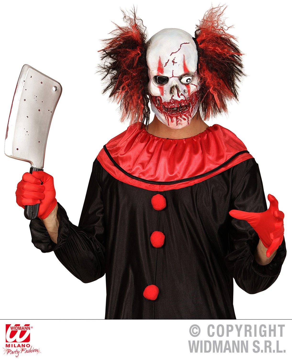 Widmann MASCHERA TESCHIO CLOWN INSANG, Multi-coloured - Image 2