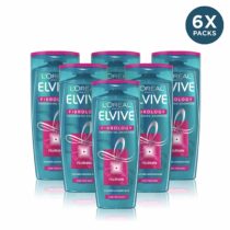 L'Oreal Elvive Fibrology Thickening Shampoo for Thin Hair 400ml Pack of 6