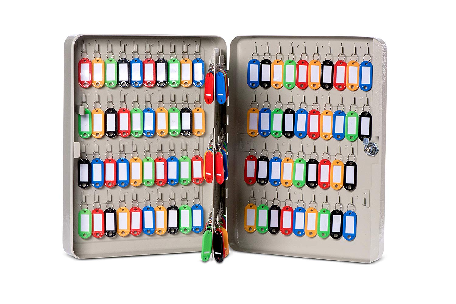 MAUL Wall Mounted Key Cabinet, 140 Keys, 37x28,5x8cm, Grey, 37 x 28.5 x 8 cm - Image 2