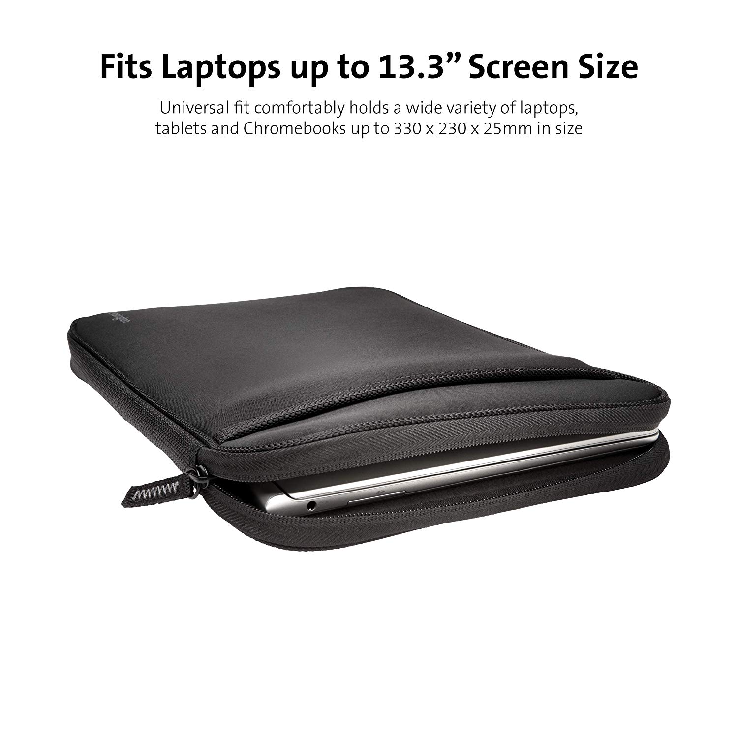 Kensington K62610WW Universal Sleeve, Black, 14"/35.5cm, Sleeve up to 14 Inch - Image 2