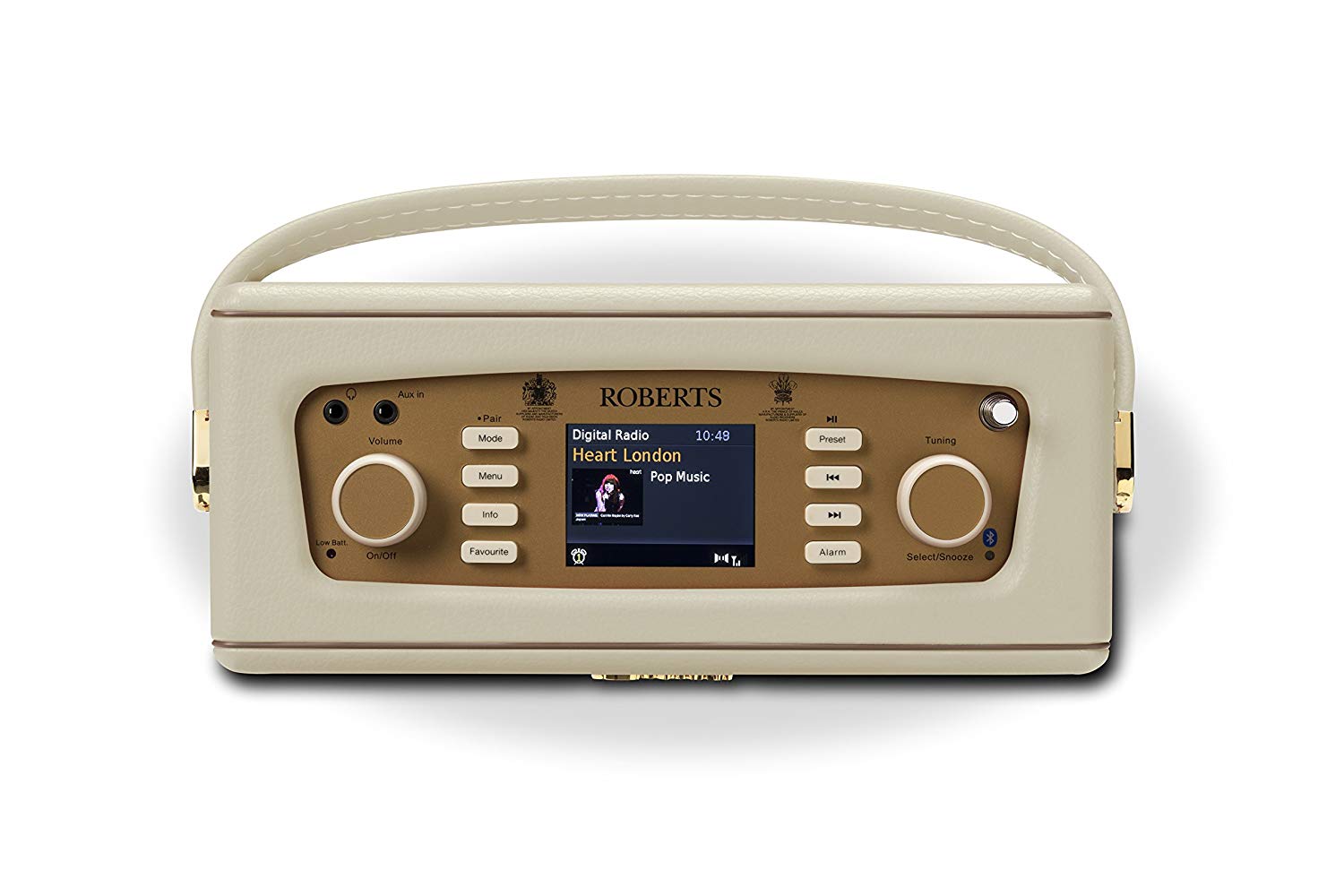 Roberts Revival RD70 FM/DAB/DAB+ Digital Radio with Bluetooth, Pastel Cream - Image 4