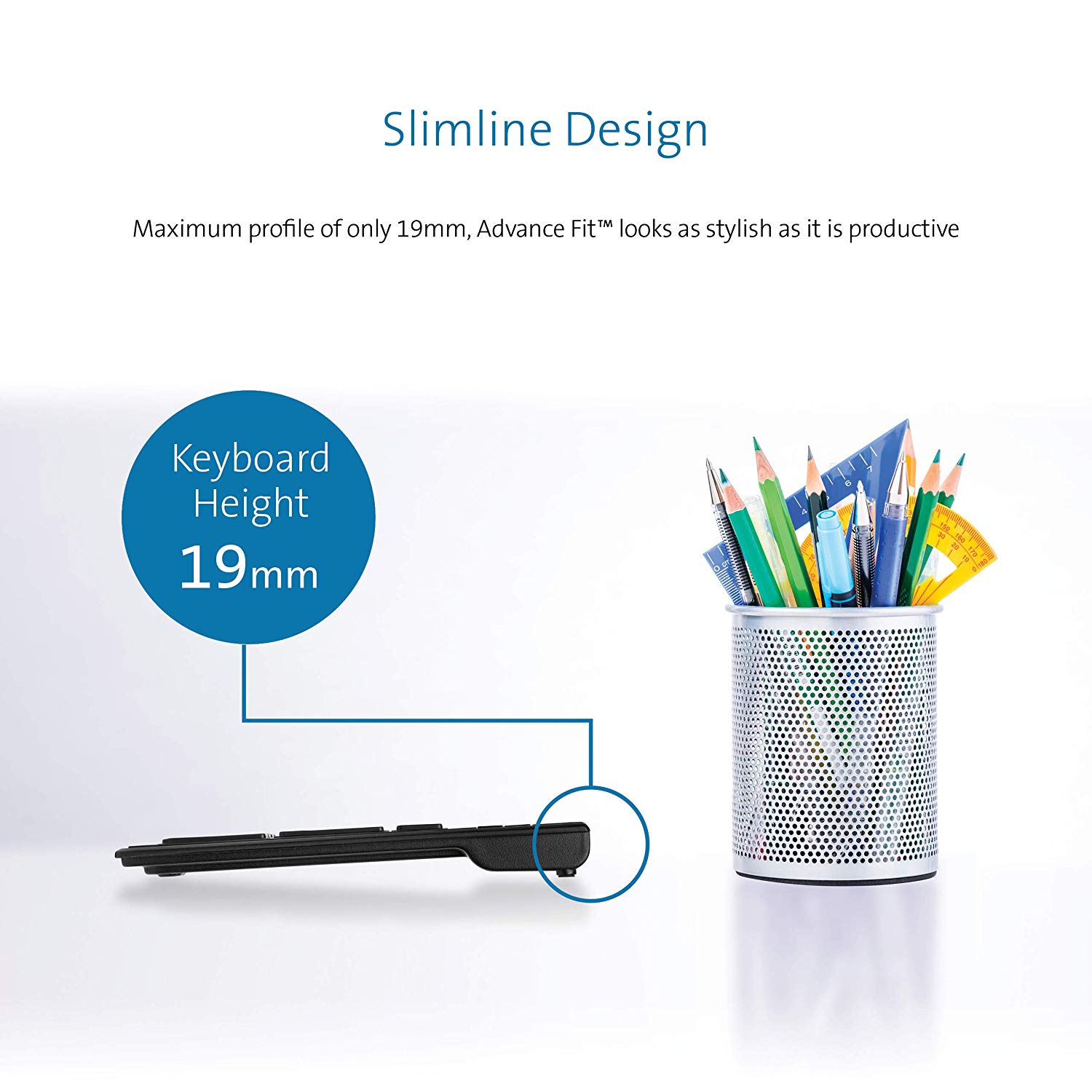 Slim Type Keyboard, Multicolour, Slim Design - Image 4