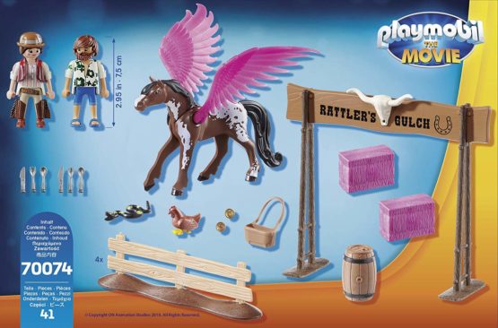 Playmobil: THE MOVIE 70074 Marla and Del with Flying Horse for Children Ages 5+ - Image 4