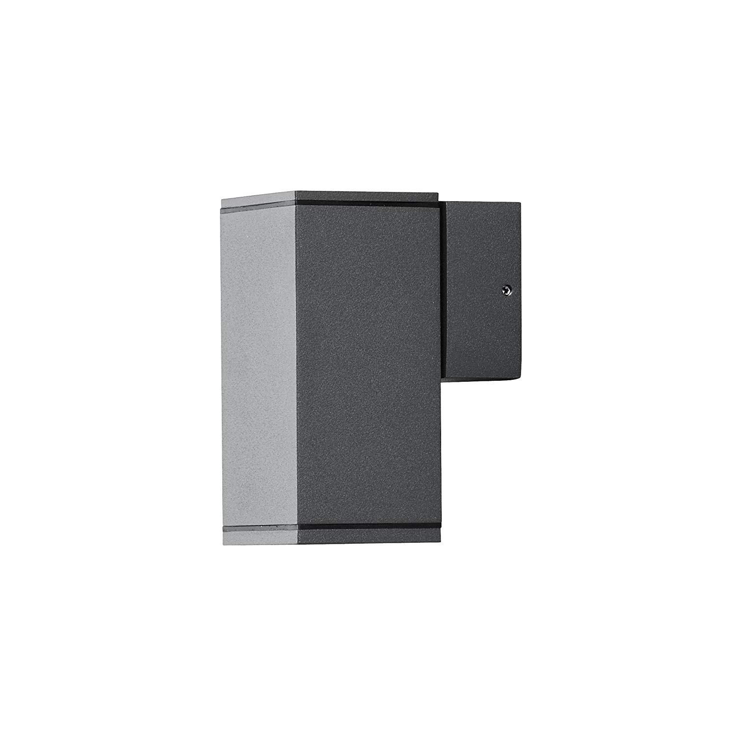 Konstsmide Outdoor Wall Lights/Monza Down Modern Outdoor Wall Lantern/1 x 35 W GU10 Max Wall Lamp/Clear Glass Lens/Aluminium/IP44/Outside Light Anthracite
