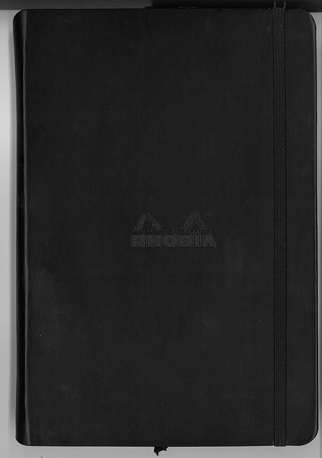RHODIA 118769C, Rigid Notebook Webnotebook Black, A5, Dotted Dot, 192 pages, Clairefontaine Ivory Paper 90 g/m, Bookmark