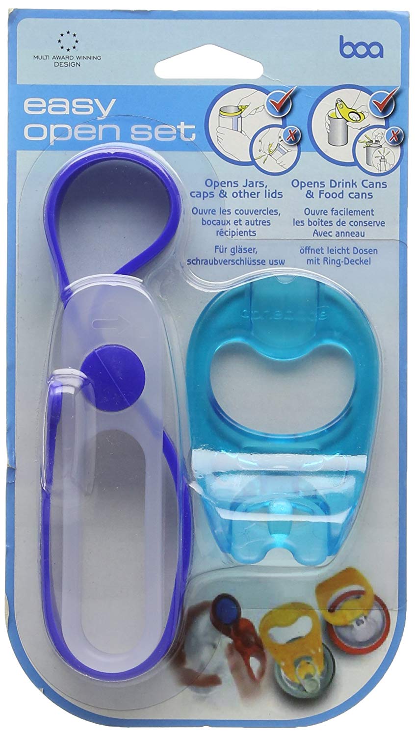 NRS Healthcare Boa Lollipop and Can Pull Set, White Or Grey, Groß