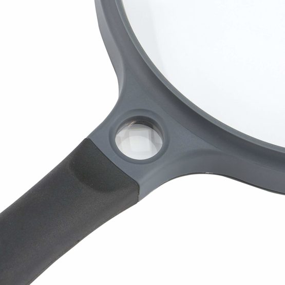 Carson SG-14 2x SureGrip Acrylic Soft Grip Handheld Magnifying Glass with 10x Spot Lens, 12.7cm - Image 3