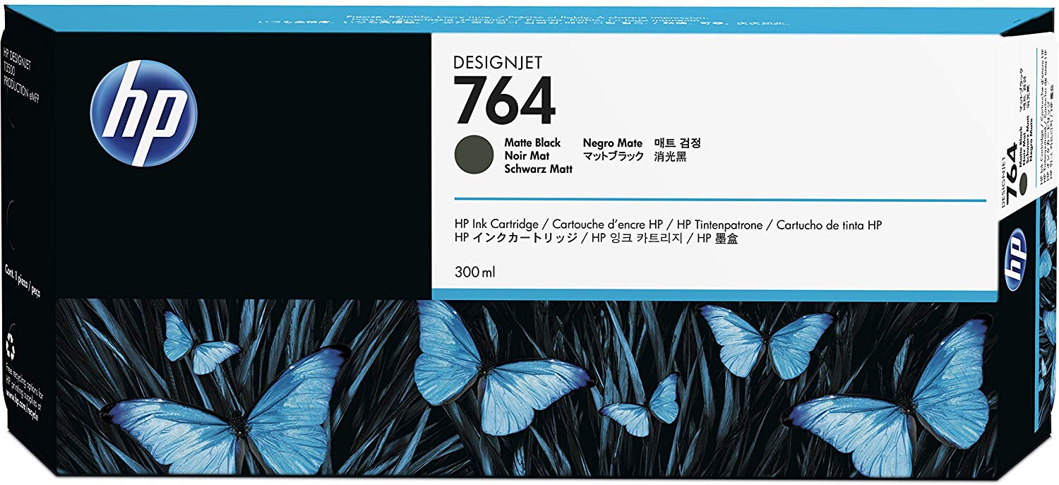 HP C1Q16A Ink Cartridges for DesignJet T3500/T3500 Production eMFP - Matte Black