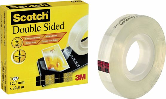 Scotch 694091 Double-Sided Sticky Tape 12.7 mm x 22.8 m Core 25 mm 1 Roll