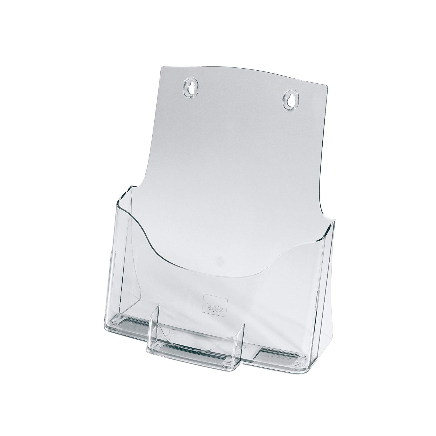 SIGEL LH111 Table-Top Literature Holder, for A4, with additional business card compartment, uv resistant acrylic, clear, 1 Piece