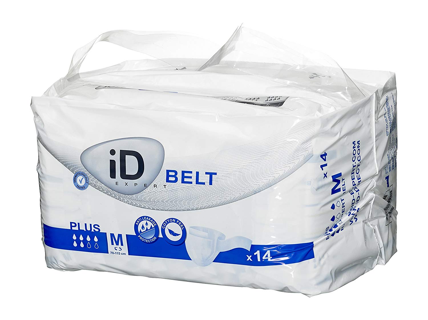 ID Incontinence Belt, Disposable Pads, Plus, Medium 70-115 cm, Moderate to Heavy Incontinence, Fast Absorption, Odour Control - Image 2