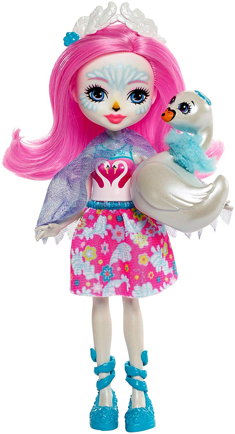 Enchantimals FRH38 Saffi Swan Doll and Poise Figure, Multi-Colour, Multicolor, Sin talla - Image 2